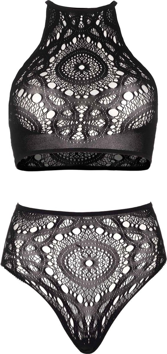 Set Beugelbh en hoge taille slip voor vrouwen Leg Avenue