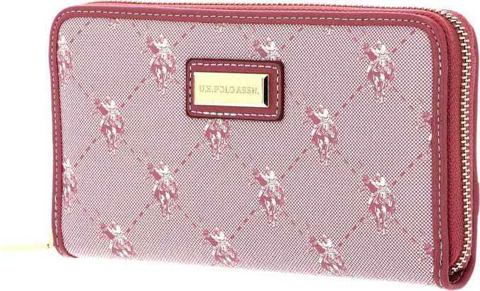 U.S. POLO ASSN. Portemonnee Hampton Zip Wallet Light Rose Roze
