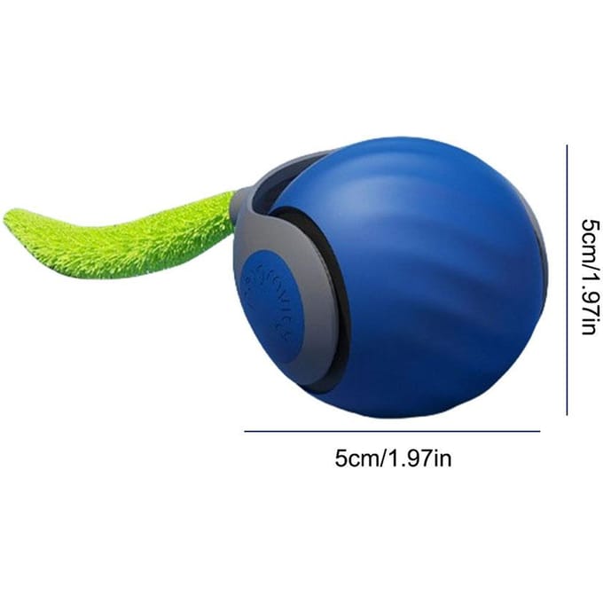 Nieuwe Speedy Tail 2.0 Kat Speelgoed Generatie Slim Interactief Kat Speelgoed Bal Twee Snelheidsaanpassing Automatisch Bewegende Kat Speelgoed Bal blue