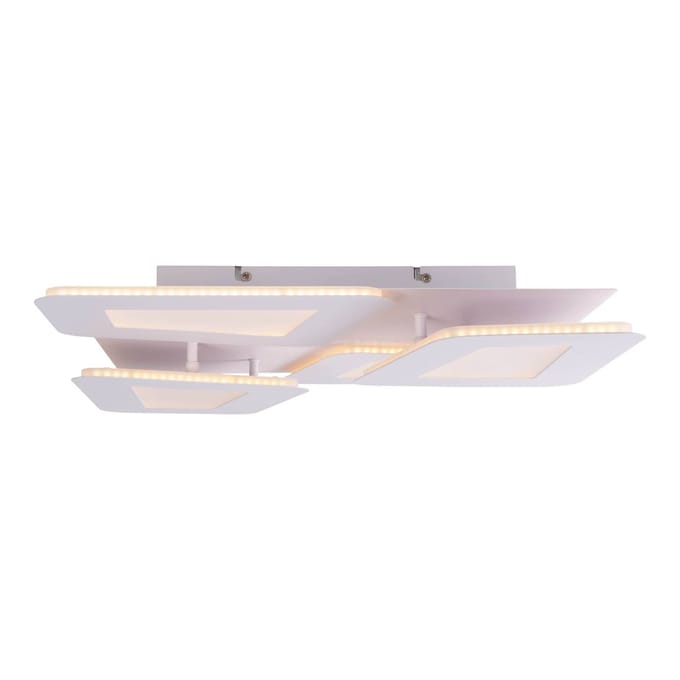 Näve Simes LED plafondlamp, wit, metaal, 48x48 cm, CCT, afstandsbediening