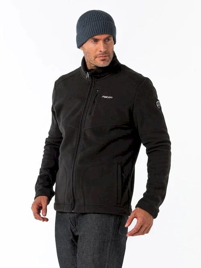 FALCON - Robby fleecevest - Fleece vest heren - Donkergrijs