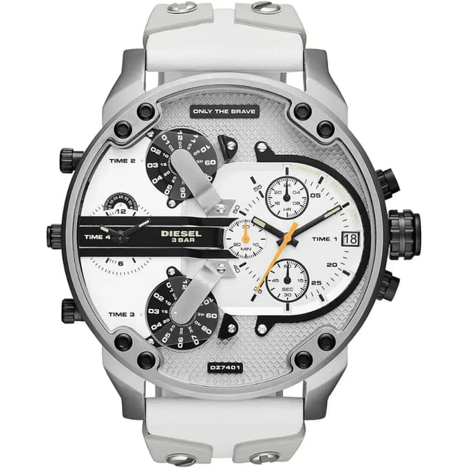 Diesel Mr. Daddy 2.0 DZ7421 Chronograaf Herenhorloge Zilveren RVS