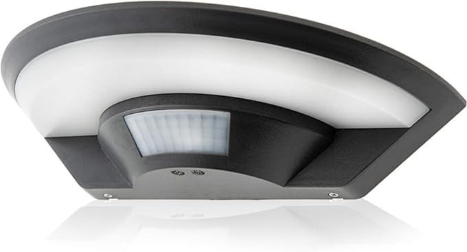 DYNA® Buitenlamp Dag Nacht Sensor - Buitenlamp met Bewegingssensor - Buitenlamp - Grijs - 27cm x 16cm x 7cm