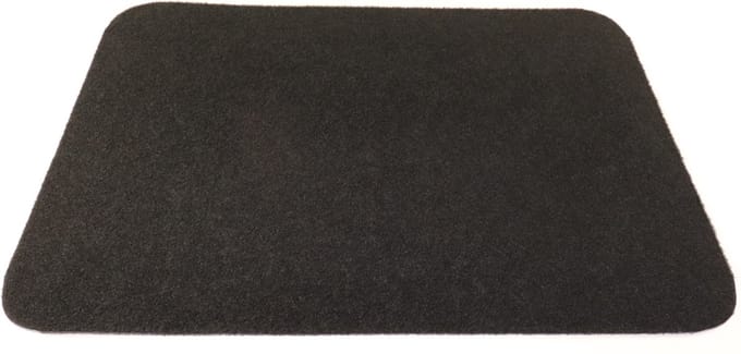 2x - PRIMA - Budget - Badmat - WC mat - Lola - zwart - antislip - 50x70cm
