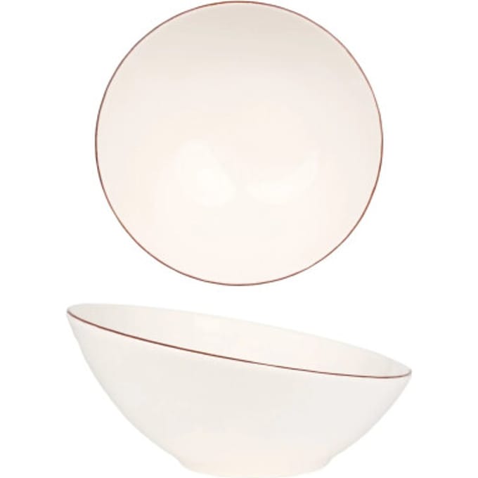 Bonna Kommetje - Retro - Porselein - 18 cm (450cc) - set van 6