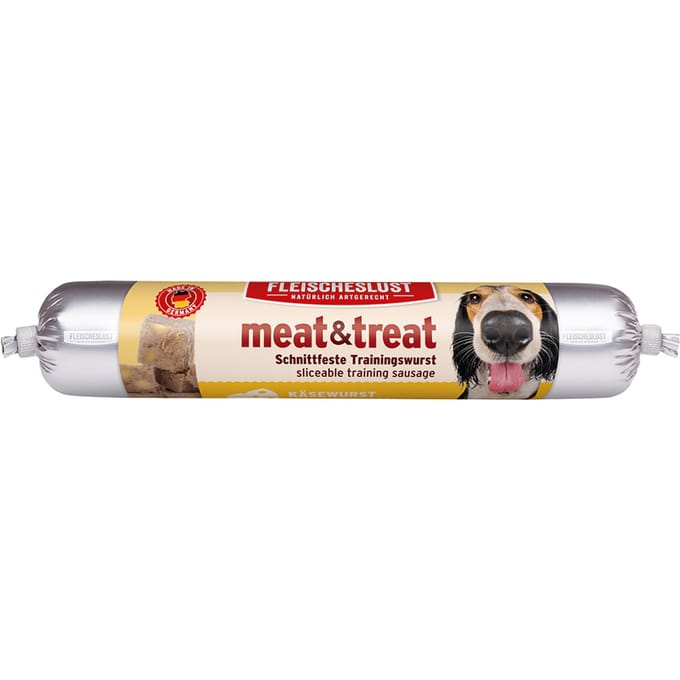 Fleischeslust meat & treat Trainingsworst - Kaasworst 80 g