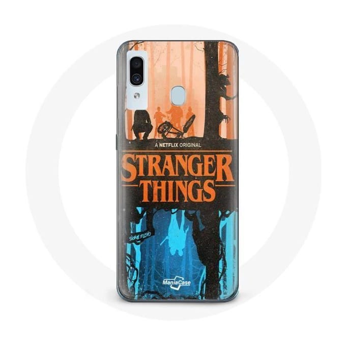 Coque pour Samsung Galaxy A20 Stranger Things Couverture des amis