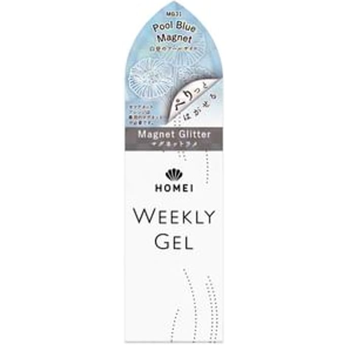 Homei - Weekly Gel Nail Polish Magnet Glitter MG31 Pool Blue Magnet 10ml