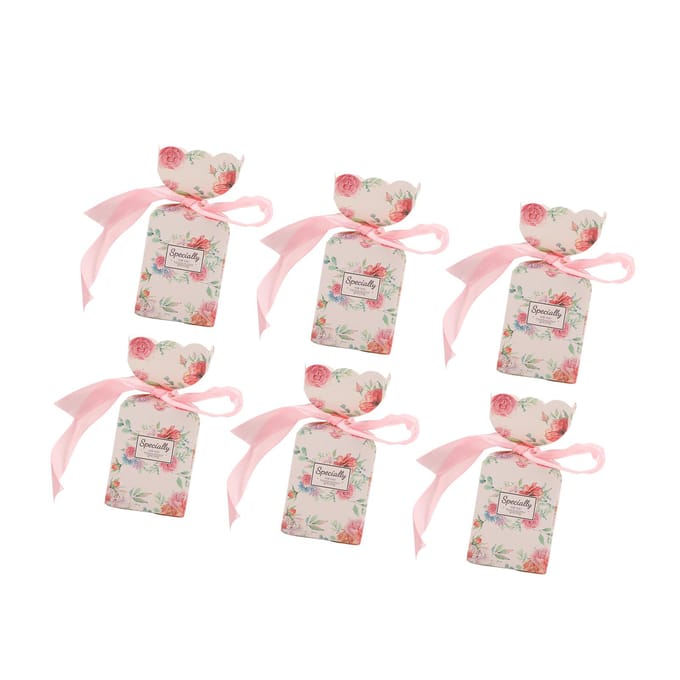 50 Set Huwelijksbedankdoosjes Bloemenpatroon Retro Stijl Eenvoudig te Monteren Snoepdoosjes Bedankjes met white