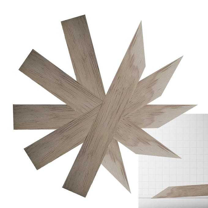 Voegenafsluitingsgereedschap - Houten spatel - Nette afwerking - Ergonomisch ontwerp - 20 cm lengte