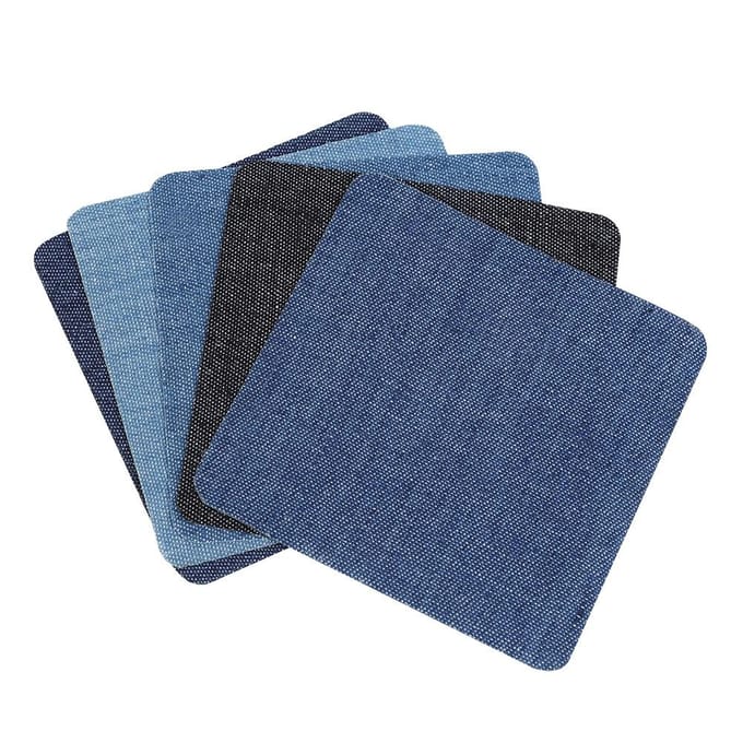 25 Stuks Denim Stoffen Patches Naaien Decoratie Patch DIY Kleding Repareren black