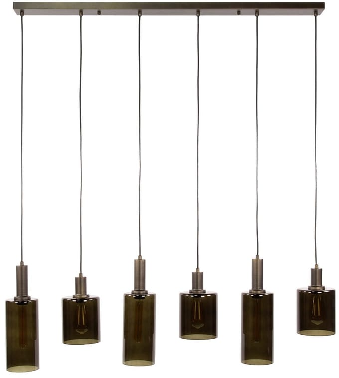 AnLi Style Hanglamp Sepiora 6-lichts / Sienna bruin