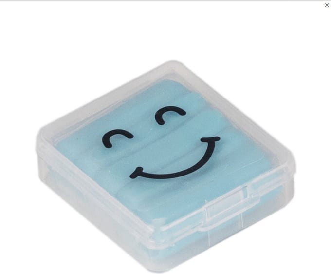 Läufer Knetgummi-Radierer Smiley, farbig sortiert