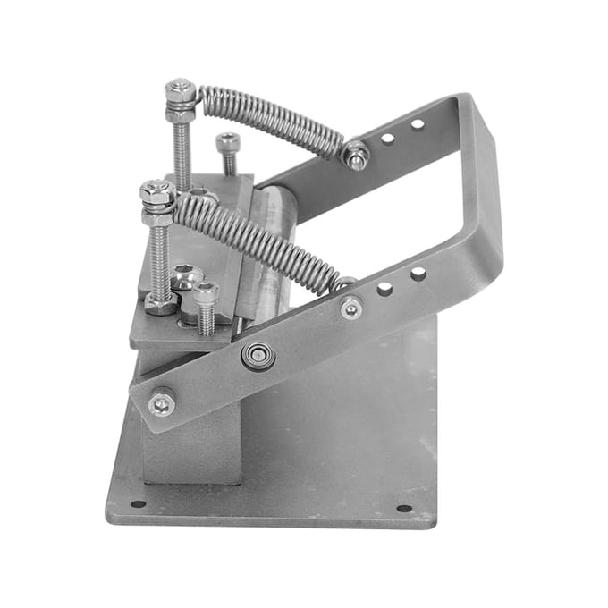 Handmatige Leer Schilmachine DIY Lichtgewicht RVS Nauwkeurig Snijden Leer Skiver gray