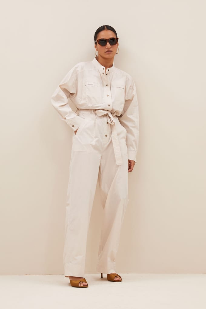 By-Bar Esra Poplin Suit Almond Größe: S | Jumpsuits Outlet | Damen | Braun