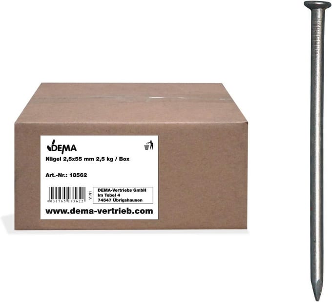 Stevige Stalen Spijkers 80 mm - 5 kg Box voor Hout en Bouw