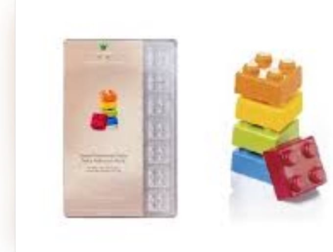 Professionele chocoladevorm, legoblokjebonbonvorm, mal om bonbons te maken  MA1020