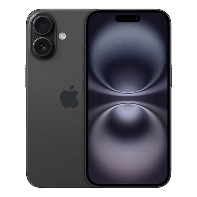 Apple iPhone 16 (Version Chine) - Double SIM, pas d'eSIM, 8+128 Go noir