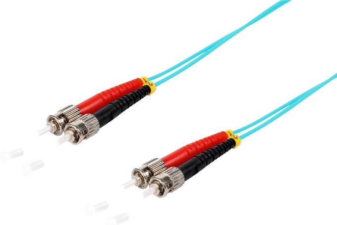Duplex Patchkabel ST/ST 50/125µ OM3 aqua 3m
