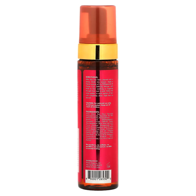 Krul Definiërende Mousse met Fixatie, Granaatappel & Honing, 222 ml (7.5 fl oz) red