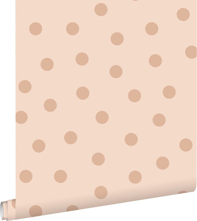 ESTAhome behang stippen roze - 53 cm x 10.05 m - 139731