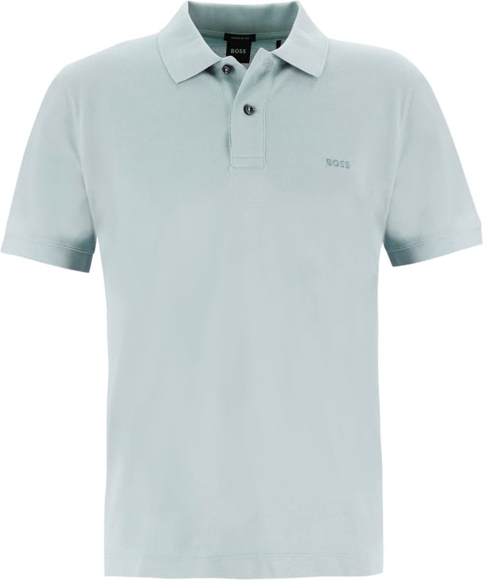 BOSS Pallas regular fit polo - pique - lichtblauw