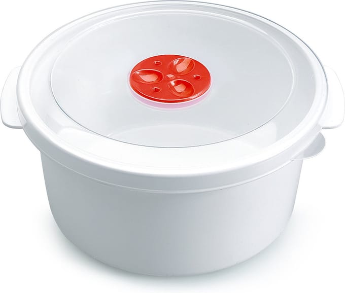 PlasticForte Magnetron bakje - 2 liter - voedsel opwarmen - 22 x 20 x 10 cm