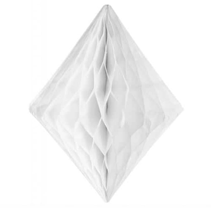 Folat - Honeycomb wit diamant 30 cm