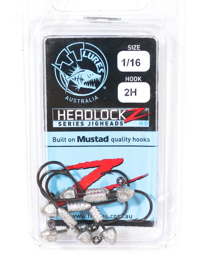 Tackle Tactics TT Headlockz HD jigkop 1/16 oz 2 6/verpakking (3528) black