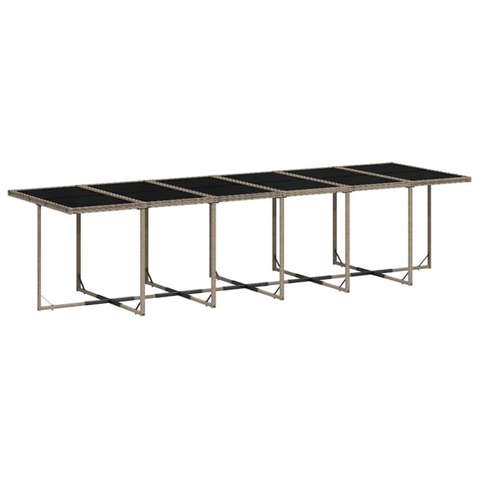 vidaXL - 13-delige - Tuinset - met - kussens - poly - rattan - grijs