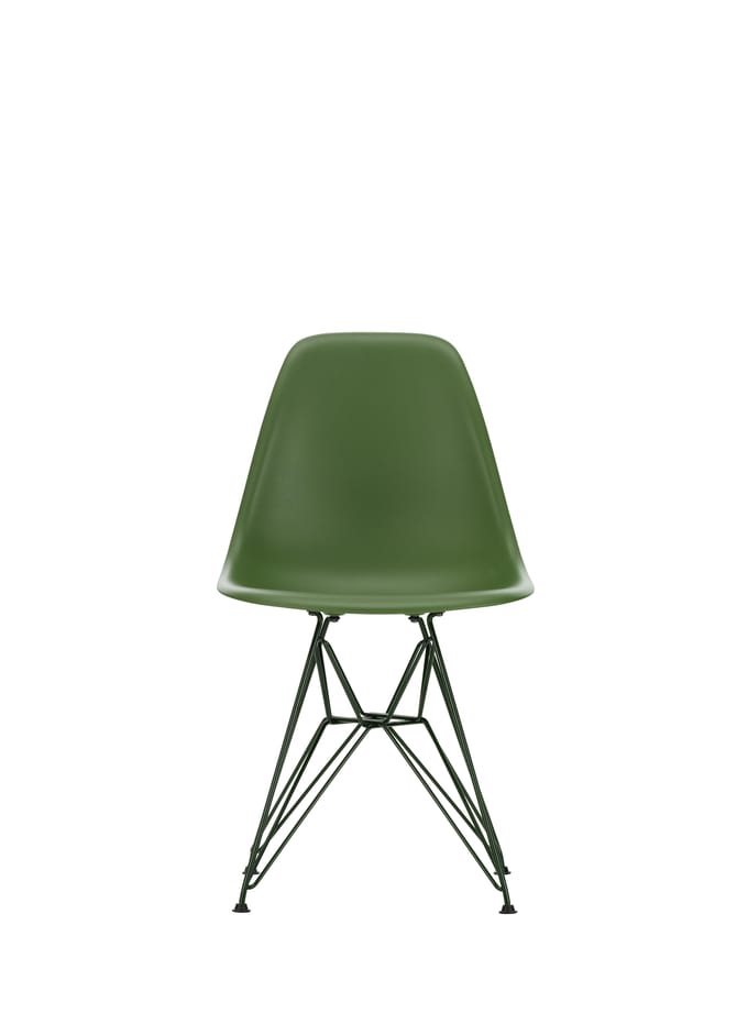 Vitra DSR Colours Eames Plastic Side Chair - forest RE - Glijders voor harde vloer