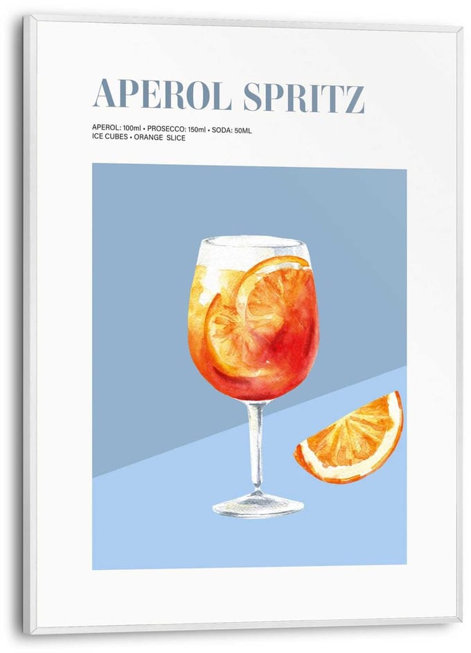Schilderij Aperol Spritz - 40 x 30 - Hout - REINDERS