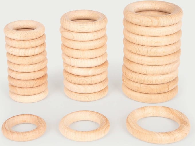 tickit® Ringen Blank Hout 56 Mm