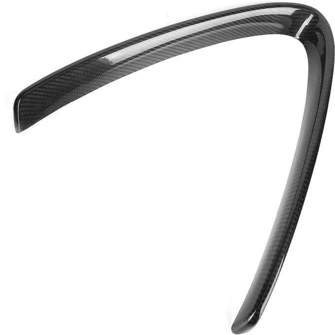 Decoratief frame voor V-vormige grille van koolstofvezel, past op Alfa Romeo Giulia 1719 gray