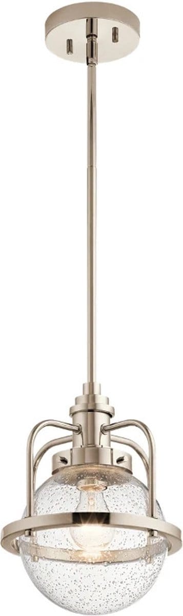 Kichler LED Hanglamp Triocent | 1X E27 Max 60W | IP44 | Dimbaar | Polished Nickel