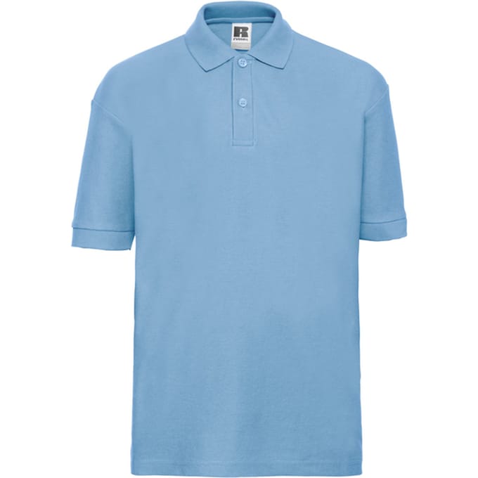 Russell Poloshirt van katoen voor kinderen (Sky)