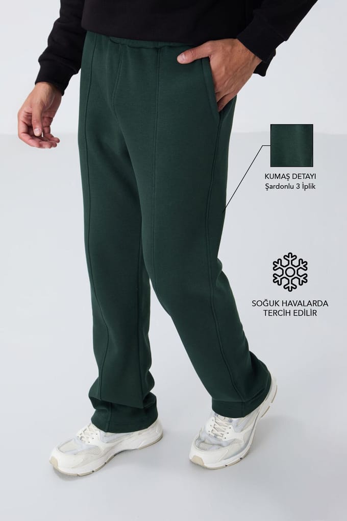Heren Regular Fit Katoen-Polyester Sweatpants