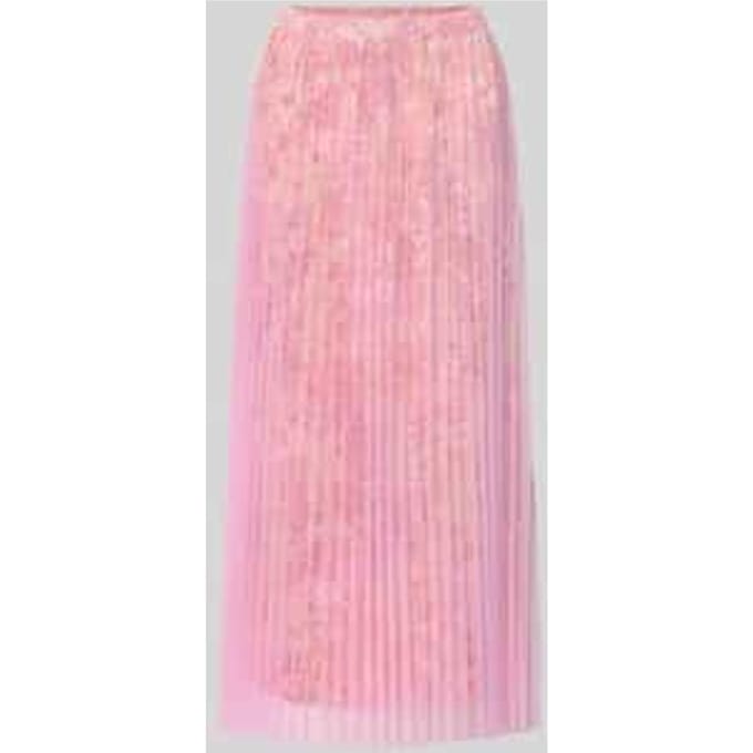 regular fit midirok in plissé-look