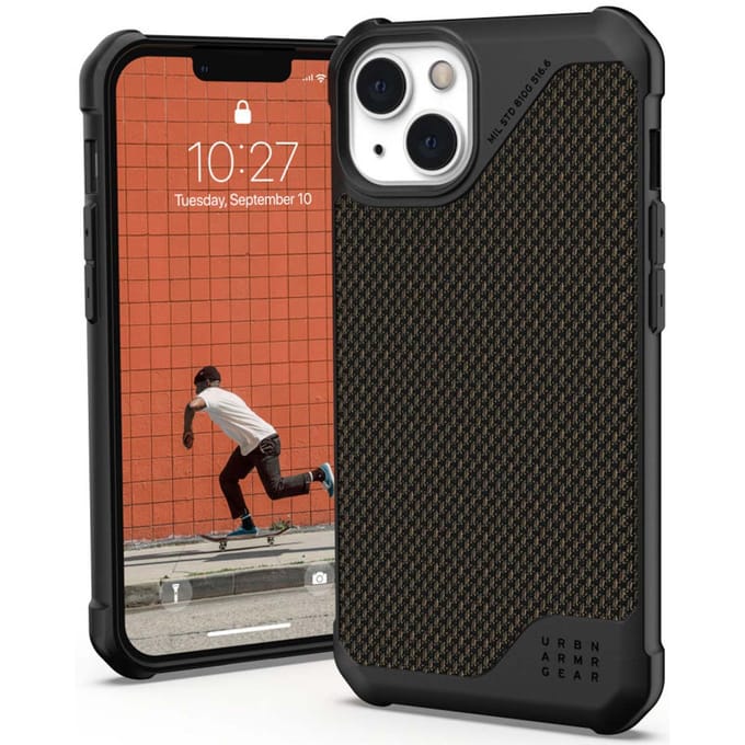 UAG Metropolis LT Backcover voor de Apple iPhone 13 - Kevlar Olive