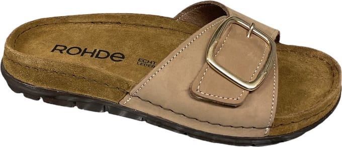 Rohde 5875 14 Naturel-slipper-lederen slipper rohde
