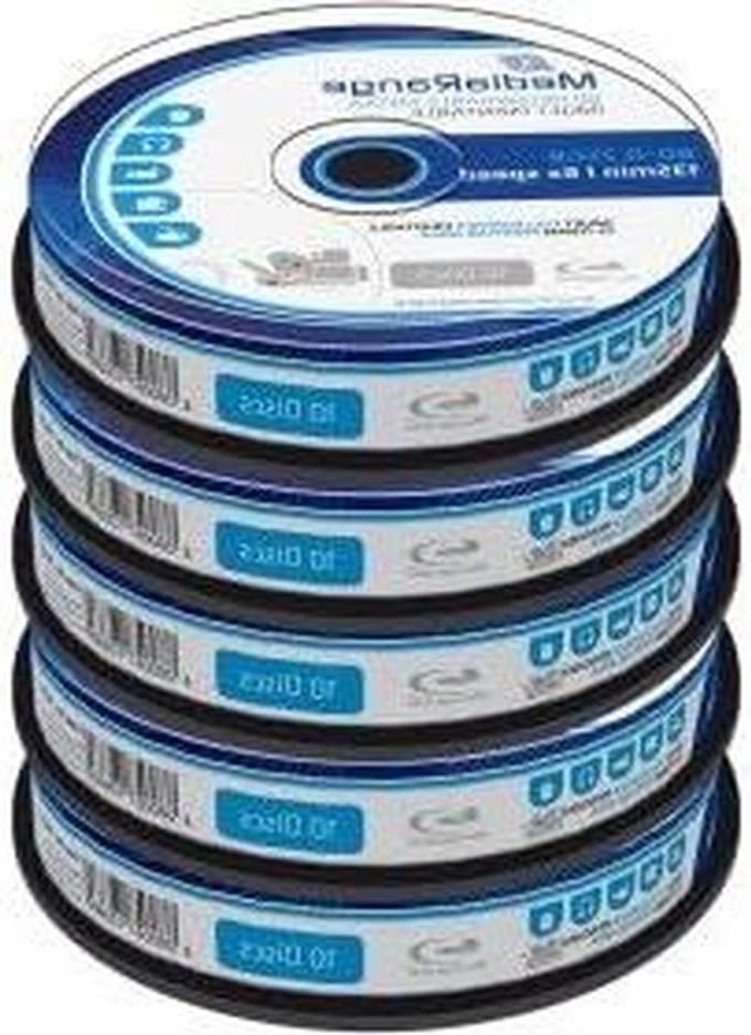 MediaRange Bluray 25GB 10pcs BD-R cakebox Injekt Prin. 6x