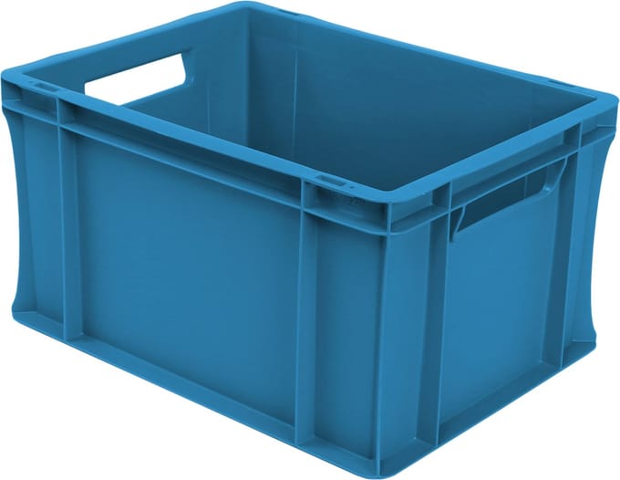 Alpac Stapelbak - Opbergbak - 400 x 300 x 220 mm - 20L - Blauw