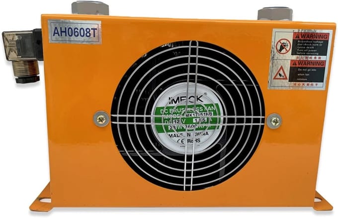 Radiale Ventilator - Luchtkoeler Oliekoeler - Koeling Machine - Hoog Debiet - 60L/min - Zwart