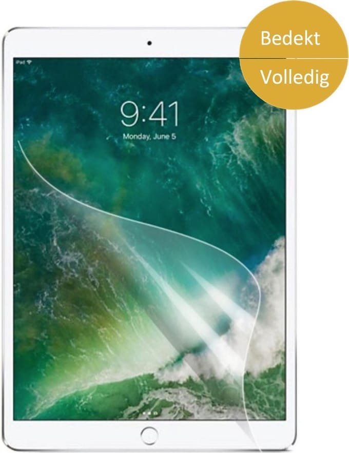 Screenprotector geschikt voor iPad 2017 / 2018 / Air 1 / Air 2 / Pro 9.7 - Glas PET Folie