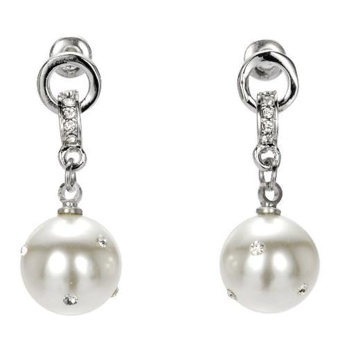 Behave - Oorsteker met Parel en Steentjes - 3 cm