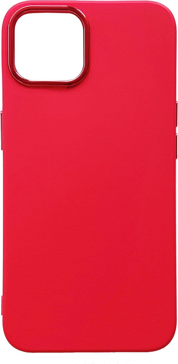 Casemania Hoesje Geschikt voor Apple iPhone 14 Plus - Rood - Shockproof Siliconen Back Cover