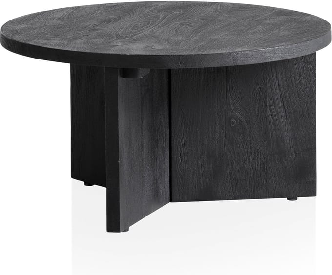 Salontafel mango zwart 60 cm - WL6.985