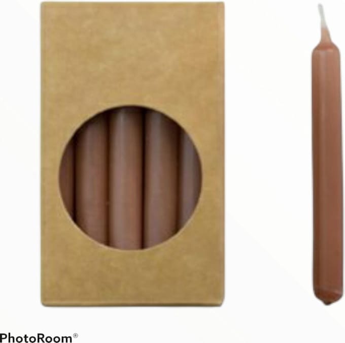 Rustik Lys - Brique - Potloodkaarsen Klein - 20 stuks - 1,2 x 10cm