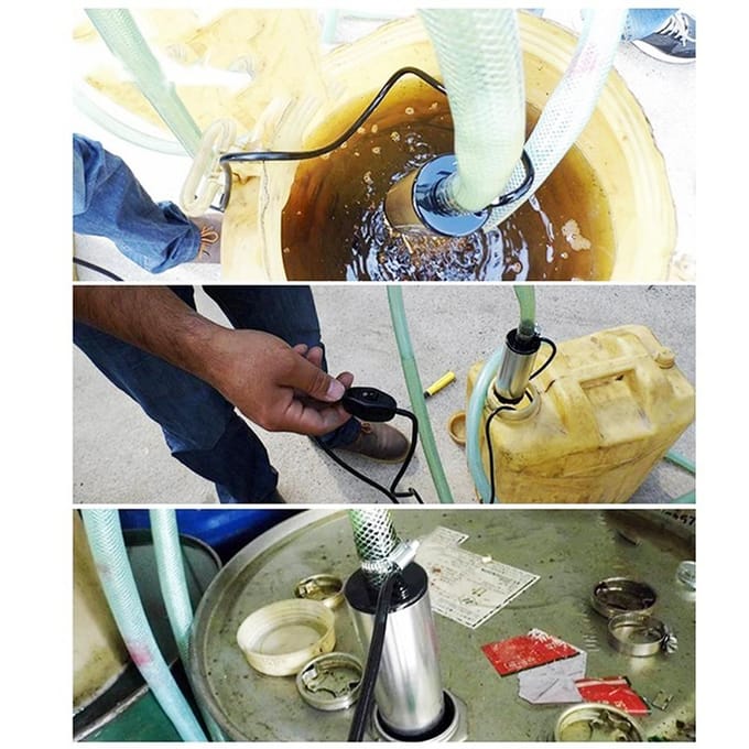 24V DC Elektrische Dompelpomp voor het Verpompen van Dieselolie Water Brandstofoverdrachtspomp