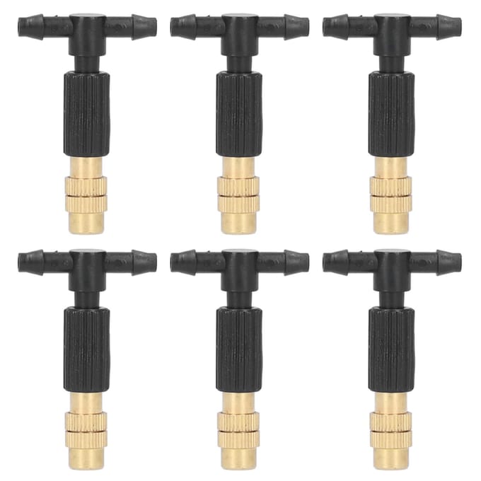 10 Ensemble Micro Arroseur de Jardin Tête de Pulvérisation Gicleur de Brumisation avec 3 ?Connecteur en Y Système d'irrigation black